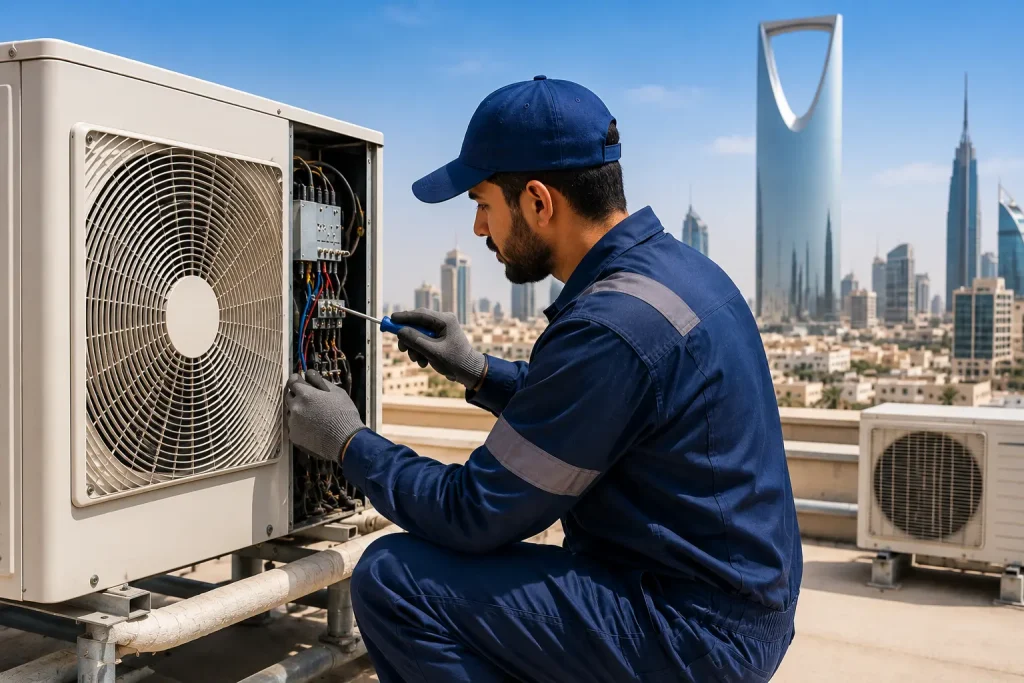 Cooling Technician Riyadh | فني تكييف وتبريد الرياض | AccoolFix